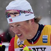 Johannes Høsflot Klæbo under världsmästerskapen i Lake Placid i USA i helgen.