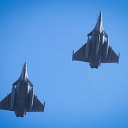 Franska Rafale-stridsflyg.