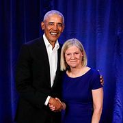 Barack Obama och Magdalena Andersson (S)