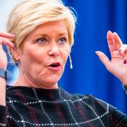 Siv Jensen företräder Fremskrittspartiet. 