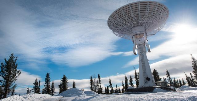 Antenn på Esrange Space Center/Arkivbild Fredrik Sandberg/TT