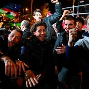 Firande på gatorna i Budapest. 