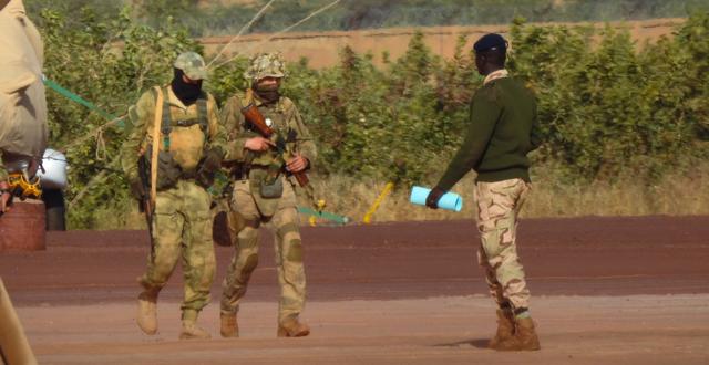 Ryska legosoldater i Mali.  Franska militären via AP