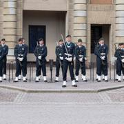 Högvakten vid Stockholm slott. 