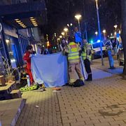 Steinkjer, bild från natten till söndagen. 