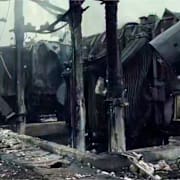 Förstörd energiinfrastruktur i Odesa.