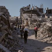 Ruiner i Gaza den 16 oktober 2025.