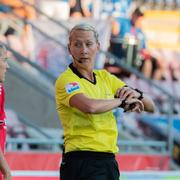 Tess Olofsson, i mötet mellan Eskilstuna och Linköping i damallsvenskan 2019. 