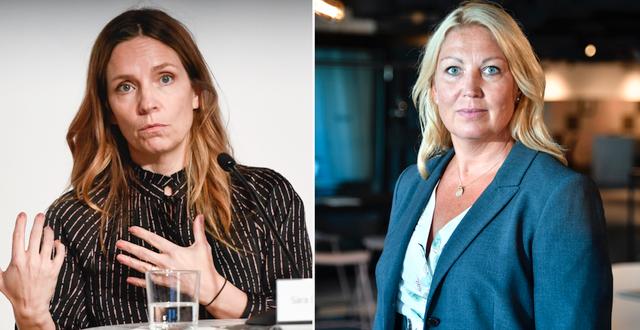 Sara Byfors och Johanna Jaara Åstrand. TT