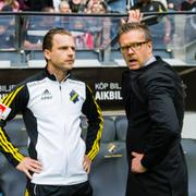 Rikard Norling och Bartosz Grzelak under en match i Allsvenskan 2017.