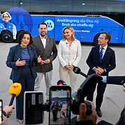 Simon Mohamsson (L), Jimmie Åkesson (SD), Ebba Busch (KD) och Ulf Kristersson (M) under valrörelsen, 11 september.