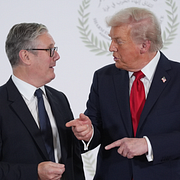 Zelenskyj, Starmer och Trump.