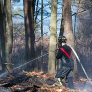 Skogsbrand i Olofström i Blekinge.