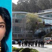 Misstänkta skytten Nasim Aghdam/polisinsatsen vid Youtubes högkvarter.