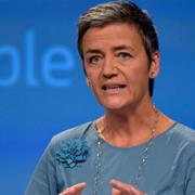 Margrethe Vestager, EU-kommissionär med ansvar för konkurrensfrågor. Arkivbild.