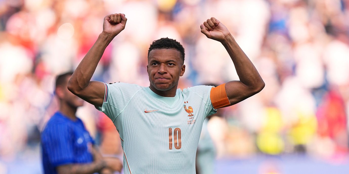 Frankrikes Kylian Mbappé under matchen mot Marocko tidigare i juli.