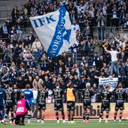 IFK Norrköpings fans efter matchen mot Bajen.