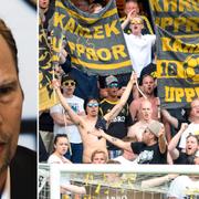 Per Bystedt/AIK-supportrar.