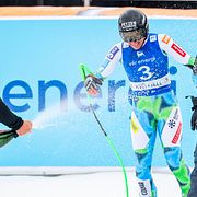 Ilka Stuhec efter loppet.