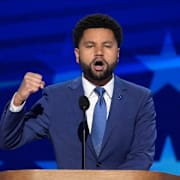 Maxwell Frost vid demokraternas konvent 2024.