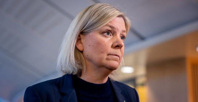 Socialdemokraternas partiledare Magdalena Andersson (S). Stefan Jerrevång/TT