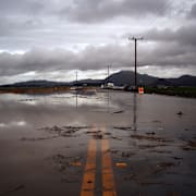 Bild från regndrabbat Kalifornien, 2016.  Joel Angel Juárez / Ap