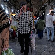 En marknad i Irans huvudstad Teheran.