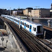 Tunnelbanebron vid Slussen.
Illustrationsbild.