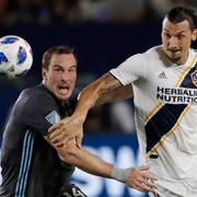 Zlatan under en match med LA Galaxy. 