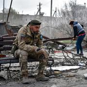 Ukrainsk soldat i regionen Zaporizjzja. 