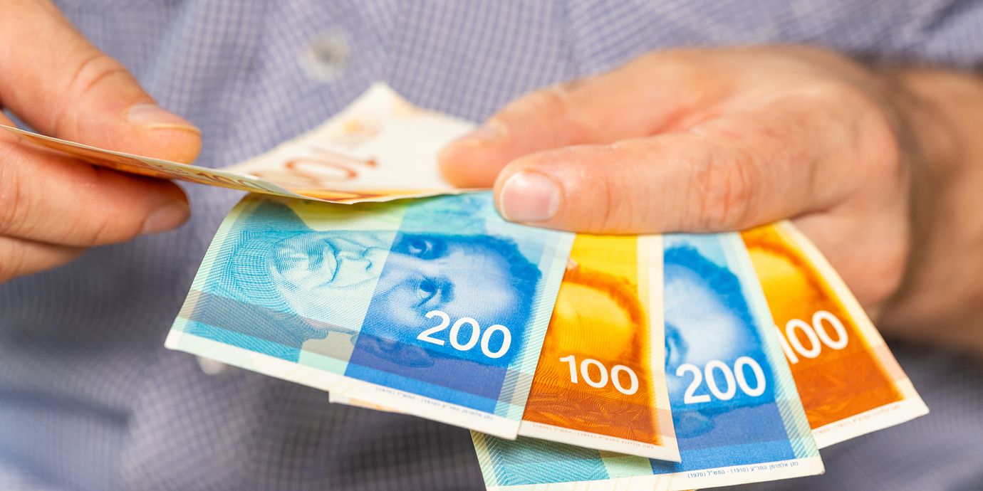 Israeliska shekel. Illustrationsbild.