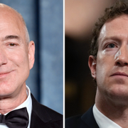 Jeff Bezos och Mark Zuckerberg.