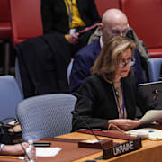 Ukrainas och USA:s ambassadörer i säkerhetsrådet. Arkivbild. Bebeto Matthews / AP