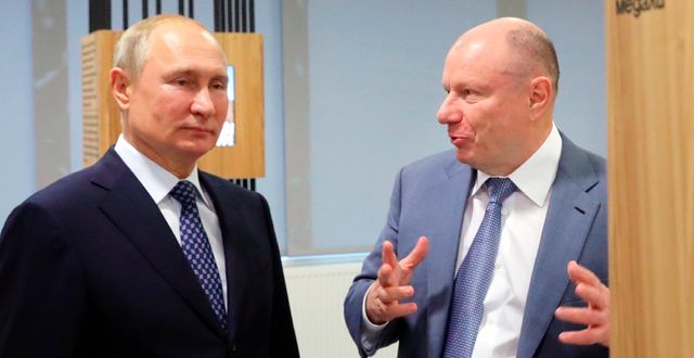 Vladimir Putin och Vladimir Potanin Mikhail Klimentyev / AP