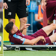 Haris Radetinac och Arnor Traustason under gårdagens match.