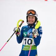 Sveriges Ebba Årsjö vinner sitt andra guld i alpina Para-VM när hon vinner  damernas slalom under Para ski world Championship 2025 i Maribor, Slovenien. 