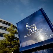 Utanför bolagets huvudkontor i Bagsvaerd, Danmark.