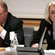 Dåvarande statsminister Göran Persson och utrikesminister Laila Freivalds 2004.