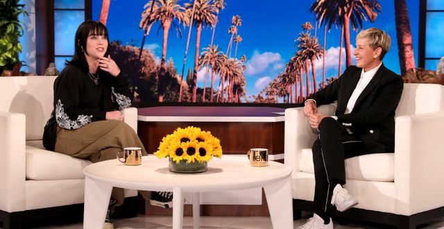 Billie Eilish och Ellen DeGeneres under det sista avsnittet. Michael Rozman / AP