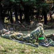 Arkivbild på värnpliktiga vid Ledningsregimentet i Enköpings garnison.