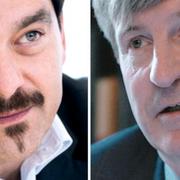 Getinges tidigare vd Alex Myers och styrelseordförande Carl Bennet.