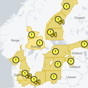 SMHI:s vädervarningar för 26 december.