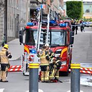 Det har brunnit i Konstakademins lokaler i centrala Stockholm. 