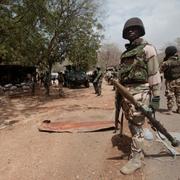 Soldater som kämpar mot Boko Haram i Nigeria. 