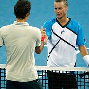Roger Federer och Lleyton Hewitt.
