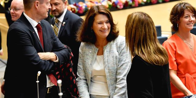 Ann Linde i samband med riksmötets öppnande. Henrik Montgomery/TT / TT NYHETSBYRÃ
N
