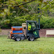 Bild från stadsparken inför valborg 2020. 