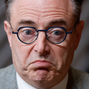 Volodymyr Zelenskyj och Bart De Wever efter toppmötet.