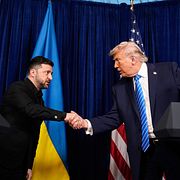 Zelenskyj och Trump i Florida 2025.