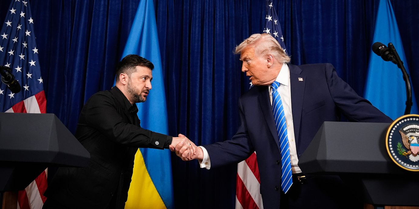 Zelenskyj och Trump i Florida 2025.